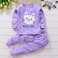 Cotton Baby Girl Clothing Winter Newborn Baby Clothing Set 2 Sets of Spring Children's Pajamas 0-5 Year Old Baby Cartoon Casual. 
