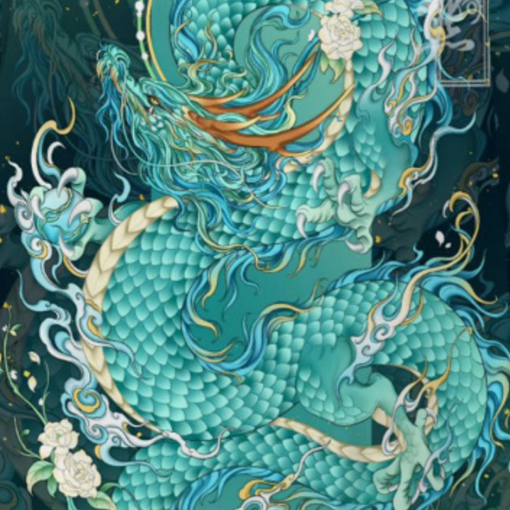 Japanese%20Traditional%20Samurai%20Kimono%20Men%20and%20Women%20Anime%20Dragon%20Pattern%20Green%20Loose%20Three-quarters%20Sleeved%20Shirt%20-%20Image%205