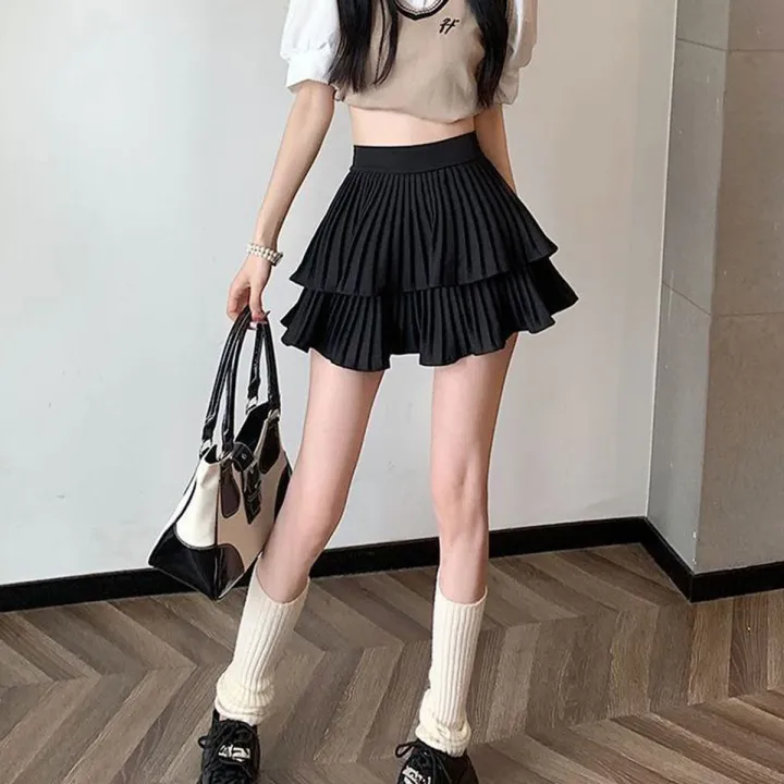 Women%20sexy%20Korean%20high%20waist%20pleated%20skirt%20-%20Image%205