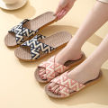 Hemp Casual Women's Slippers Home Flats Spring Summer Luxury Designer Woman Shoes Fashion Indoor Slides Ladies Soft Sole Elegant. 