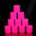 20PCS Luminous Tire Valve Caps Motorcycle Bike Wheel Nozzle Dustproof Tyre Valve Stem Fluorescent Night Glowing Car Decor. 