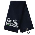 Best Dad Microfiber Premium Golf Towel, Embroidered Golf Towels for Golf Bags，Golf Accessories for Men Golfers Dad Grandpa. 