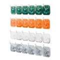 6 In 1 Self Adhesive Wall Hooks Waterproof Transparent Adhesive Hooks for Wall Hook 6. 