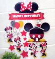 Minnie Mouse Theme Printable Picture Cake Topper Pack for To Decorate the Cake. 