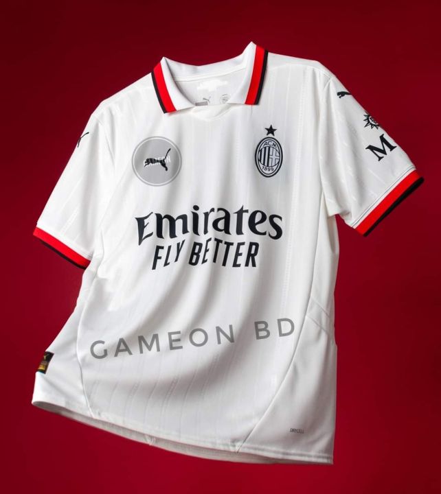 Ac milan new away kit jersey half sleeves 2024