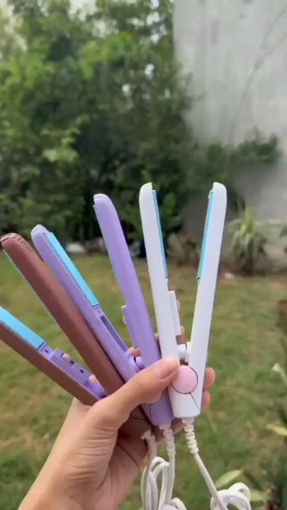 Mini Ceramic Hair Straightener for Women & Teens – Travel Size, Fast ...