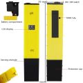 ADVANCED™ Digital PH Meter, Pen PH Tester 0.1 PH High Accuracy with 2 Standard PH Buffer Powders for Household Drinking Pool Soil Aquarium Water. 