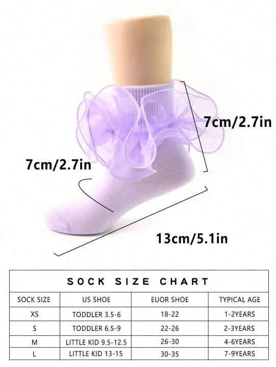 2%20Pair%20Princess%20Style%20Frill%20Trim%20Socks%20For%20Baby%20Girls/Toddlers/Kids%20-%20Image%206
