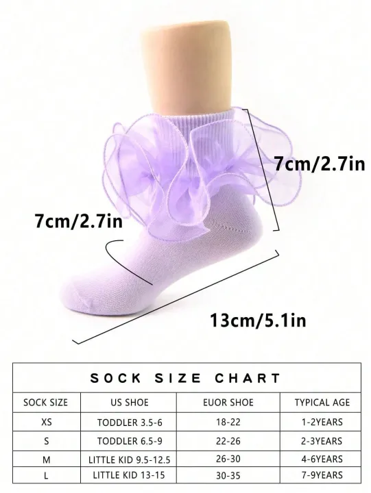 2%20Pair%20Princess%20Style%20Frill%20Trim%20Socks%20For%20Baby%20Girls/Toddlers/Kids%20-%20Image%206