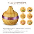 Humidifier Electric Aroma Air Diffuser Wood Ultrasonic Air Humidifier Essential Oil Aromatherapy Cool Mist Maker For Home 300ml.