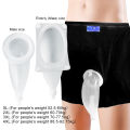 Reusable Urine Collector Bags Wearable Men/elderly Incontinence Underwear Leak Proof Urinal Medical Silicone Pee Collection Bag.
