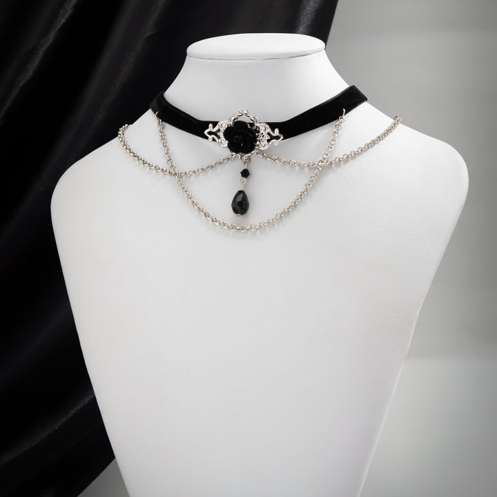 PuRui%20Punk%20Black%20Cotton%20Rope%20Choker%20for%20Women%20Link%20Chain%20Tassel%20Crystal%20Beads%20Charm%20Necklace%20Gothic%20Jewelry%202024%20New%20Party%20Girls%20-%20Image%205