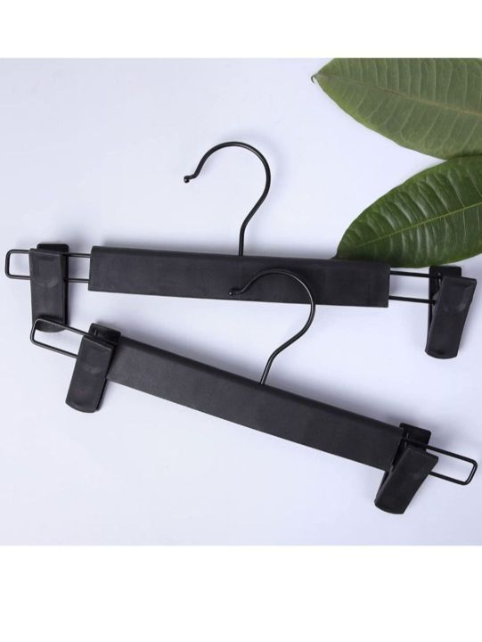 Northern Brothers Black Pant Hangers,12 pieces Plastic Pants