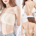 Seamless One-piece Tube Tops Women Removable Pads Intimates Basic Black/White/Skin Womens Strapless Bra Bandeau Sexy Lingerie. 
