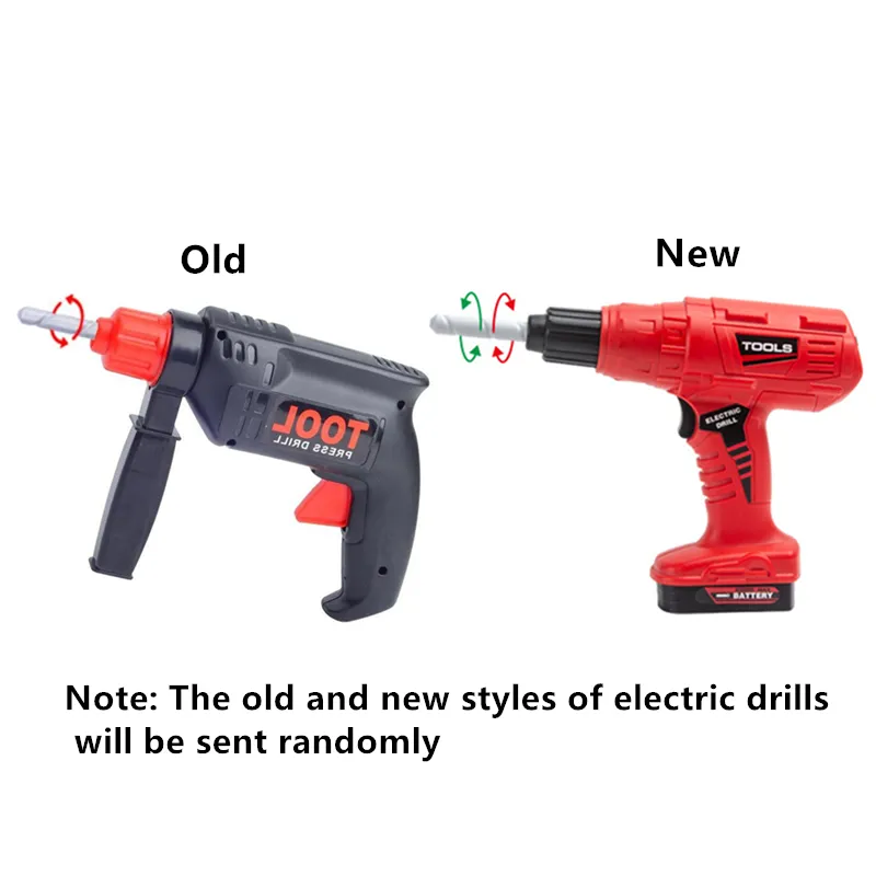 Pixnor - - 45PC Kids Tool Toy Sets Construction Toolbox Pretend Toys With Electric Drill US - View #5