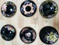 Marble Tea Set Black Gemya 24 Pcs Premium Quality Imported 6 Persons Serving. 