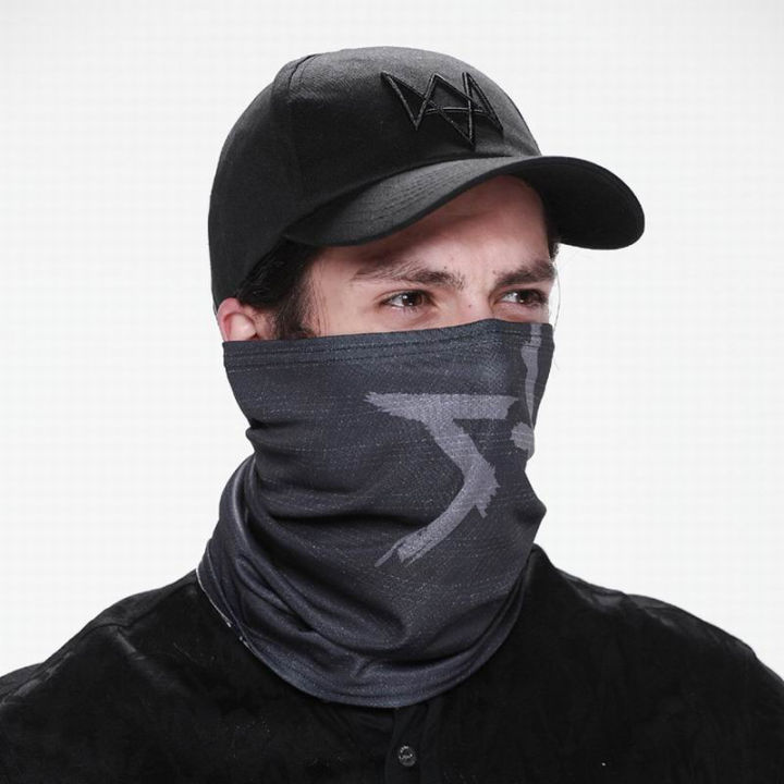 Wholesale Watch Dogs Face Mask Cap Aiden Pearce Costume Hat Cosplay Baseball Caps