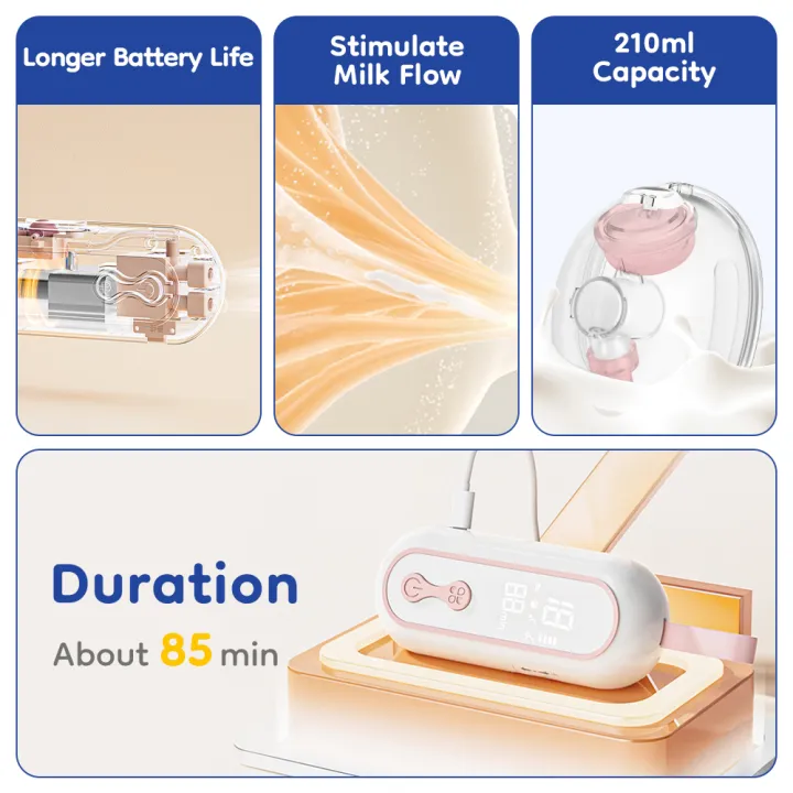 MAMIJOY%20Wearable%20Breast%20Pump%20%20Portable%20Low%20Noise%20Breastfeeding%20Pump%20with%204%20Modes%2015%20Levels%20Double%20Electric%20Breast%20Milk%20Pump%20AV66%20-%20Image%204