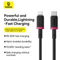 Baseus Type-C to Lightning 1m Cable For Iphone PD 20W Dura Series Fast Charging Cable.