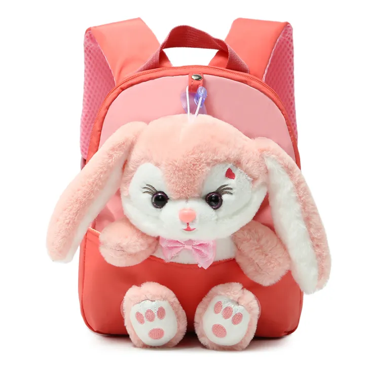 Plush%203D%20Rabbit%20Backpack%20for%20Boys%20Girls%20Kids%20Children%20SchoolBag%20Cute%20Bow%20Tie%20Cartoon%20School%20Bags%20Kindergarten%20Preschool%20Baby%20Bag%20-%20Image%208