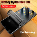 3pcs Privacy Hydrogel Film For Samsung Galaxy S25 S24 S23 S22 Ultra Plus FE Screen Protector Without Fingerprint Unlocking. 