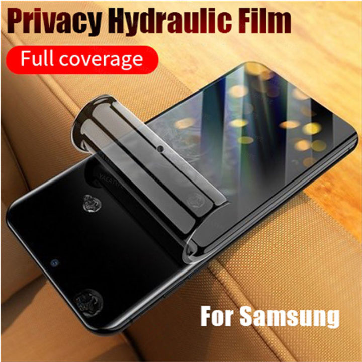 3pcs Privacy Hydrogel Film For Samsung Galaxy S25 S24 S23 S22 Ultra Plus FE Screen Protector Without Fingerprint Unlocking