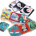 Baby Early Education Toy Enlightenment Cognition Bed Surround Pendant Colorful Color Visual Stimulation Baby Palm Cloth Book. 