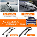 For BMW Z4 E85 E86 E89 G29 2002-2022 2006 2007 2008 2009 2017 2018 2019 2pcs Front Windshield Wiper Blades Windscreen Wipers. 