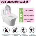 Disposable Paper Toilet Seat Covers | Biodegradable, Waterproof, Flushable Paper Toilet Seat Covers for Travel, Camping, Public Toilet, Restrooms, Washroom. 