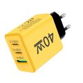 40W USB PD Charger Type C Quick Charge 3.0 Fast Charging Wall Charger For   iPhone  Mobile Phone Adapter. 