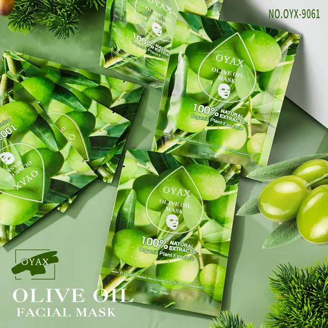 10%20Pcs%20Oyax%20Olive%20Oil%20Face%20Mask%20100%25%20Natural%20Extracts%20Organic%20Plant%20Essence%20-%20Image%202