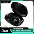 Intelligent M8 Language Translation Earplug 144 Language High-precision Wireless Bluetooth Bidirectional Translation Equipment. 