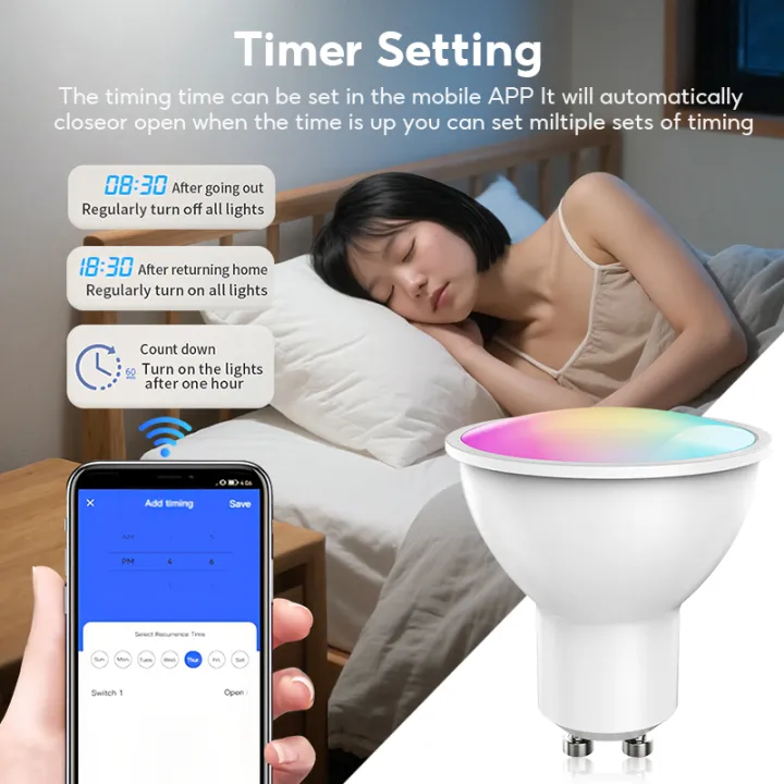 Tuya%20ZigBee/WiFi%20GU10%20Smart%20LED%20Bulb%20RGB+C+W%20White%20Dimmable%20Lamp%20Smart%20Life%20App%20Control%20Voice%20Alexa%20%20For%20Home%20Wall%20Hot%20New%20-%20Image%202