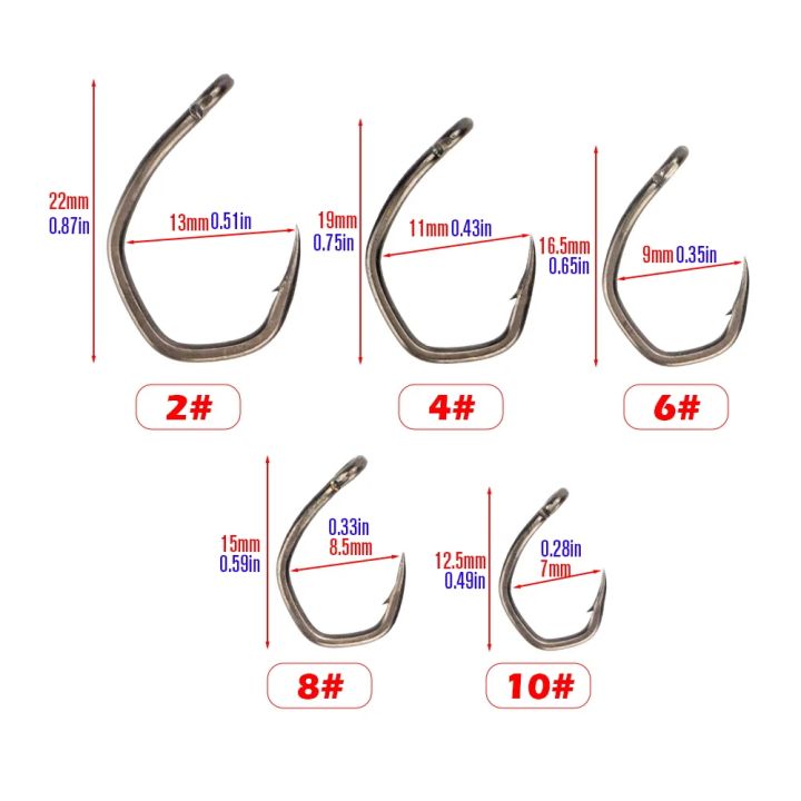 Hirisi%2050pcs%20PTFE%20Coated%20High%20Carbon%20Stainless%20Steel%20Micro%20Barbed%20Fish%20Hook%20With%20Eye%208033%20Fishing%20Accessories%20Spliceable%20Box%20-%20Image%202