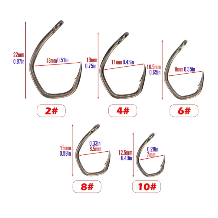 Hirisi%2050pcs%20PTFE%20Coated%20High%20Carbon%20Stainless%20Steel%20Micro%20Barbed%20Fish%20Hook%20With%20Eye%208033%20Fishing%20Accessories%20Spliceable%20Box%20-%20Image%202