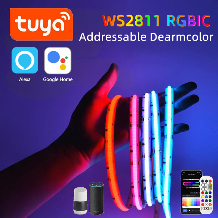 1M/2M/3M/5M%20COB%20WS2811%20RGBIC%20LED%20Strip%20Tuya%20APP%20Control%20576LEDs/M%2012V%20Dreamcolor%20Esports%20Room%20Immersive%20Experience%20Ambinet%20Lamp%20-%20Image%202