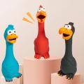 New Squeak Dog Toy Chew Bone Squeaky Ball Chicken Sound Dog Toys Tooth Grinding Training Pet Toy Supplies  Dog Accessories. 
