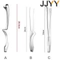 JJYY 304 Stainless Steel Food Tongs Long Handle Non-Slip Barbecue Tongs Steak Tongs Kitchen Cooking Tools kitchen accessories. 