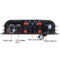 4 Channel HiFi Sound Amplifier Digital Audio Bluetooth Amplifier 1600W Peak Power Karaoke Player FM Radio Support Remote Control. 