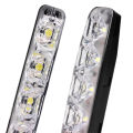 LEEPEE 1 Pair DRL LED Car Daytime Running Lights 6 LEDs DC 12V Auto Fog Light Driving Lamps Car-syling Super Bright. 