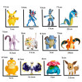 Genuine Pokemon Anime Figure Pikachu Gengar Charizard Gyarados Mew Dragonite Pet  Collect Model Doll Transformation Toy . 
