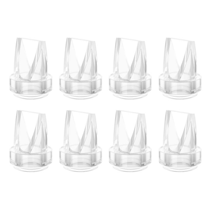 8PCS Duckbill Valves Wearable Breast Pump Replacement Parts Compatible with Eufy E10 E20 S1 Pro MomMed S21,S32 Breast Pump