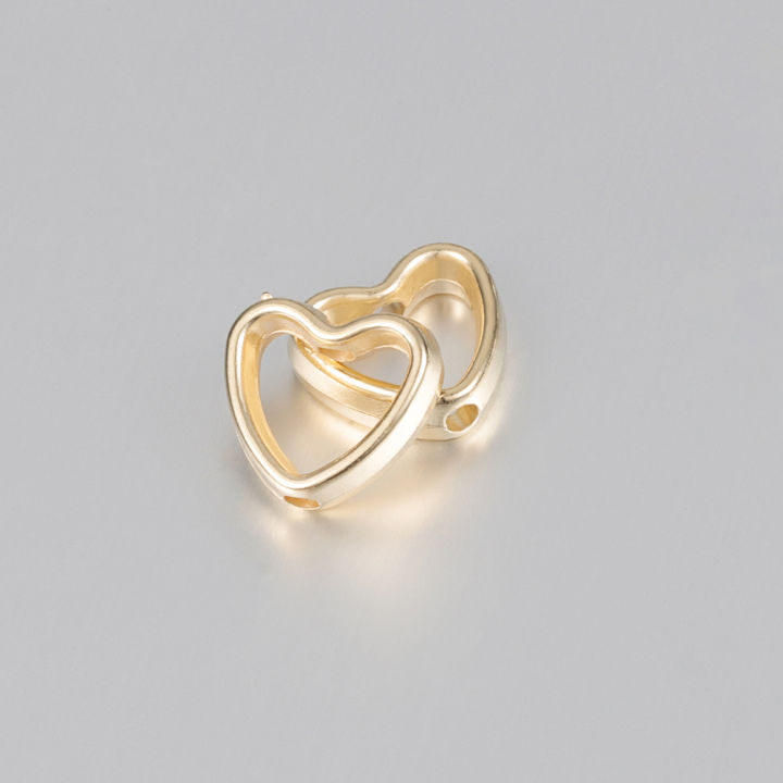 50pcs%20Heart%20Frame%20Wrapped%20Bead%20Double%20Stright%20Hole%20Spacers%20Loose%20Beads%20%20for%20Jewelry%20Making%20DIY%20Findings%20-%20Image%204