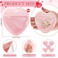 10-100 Pcs Cute Pink Heart-shaped Self-sealed  Bag, Party Valentine's Day Wedding  Jewelry Earring Ring Storage Bag. 