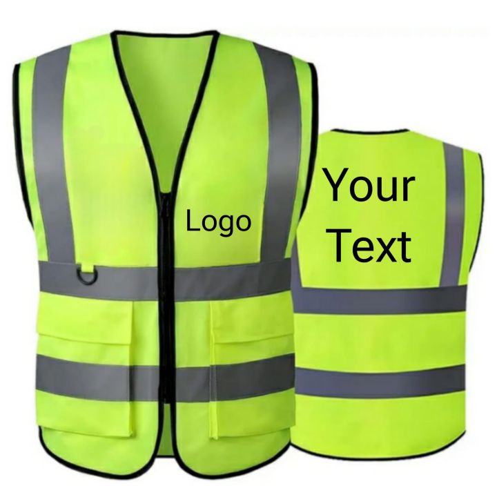 Custom Logo High Visibility Safety Vest - Reflective Safety Jacket for Workers

Reflective outdoor vest Fluorescent safety vest Reflective safety apparel safety clothing Reflective waistcoat Safety vest with pockets Reflective vest for construction