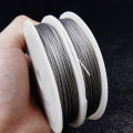 JHNBY 0.3~1.0mm Thin Stainless Steel Wire Beading Rope Cord Thread String For DIY Necklace Bracelets Jewelry Making DIY Findings. 