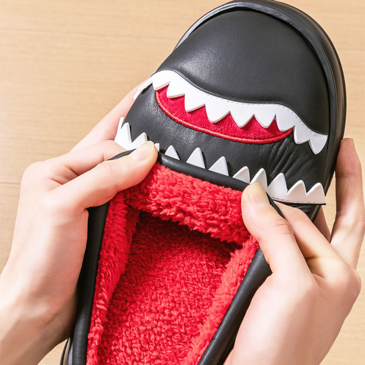 Warm%20Platform%20Slippers%20Men%20PU%20EVA%20Memory%20foam%20Soft%20Shark%20Cute%20Design%20Comfortable%20Non%20Slip%20House%20Shoes%20High%20Quality%20-%20Image%204