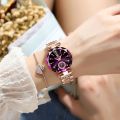  Luxury Diamond Dial Woman Wristwatch Waterproof Stainless Steel Watch for Ladies Elegant Simple Quartz Women's Watches. 