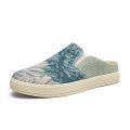 Men's canvas slippers summer new breathable outdoor soft-sole casual slippers party sandals Joker tide half slippers cloth shoes. 