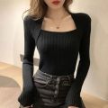 Women Pullover Sweater Autumn Long Sleeve Pullover Basic Top Fashion Elastic Female Winter Solid Knitted Jumper. 